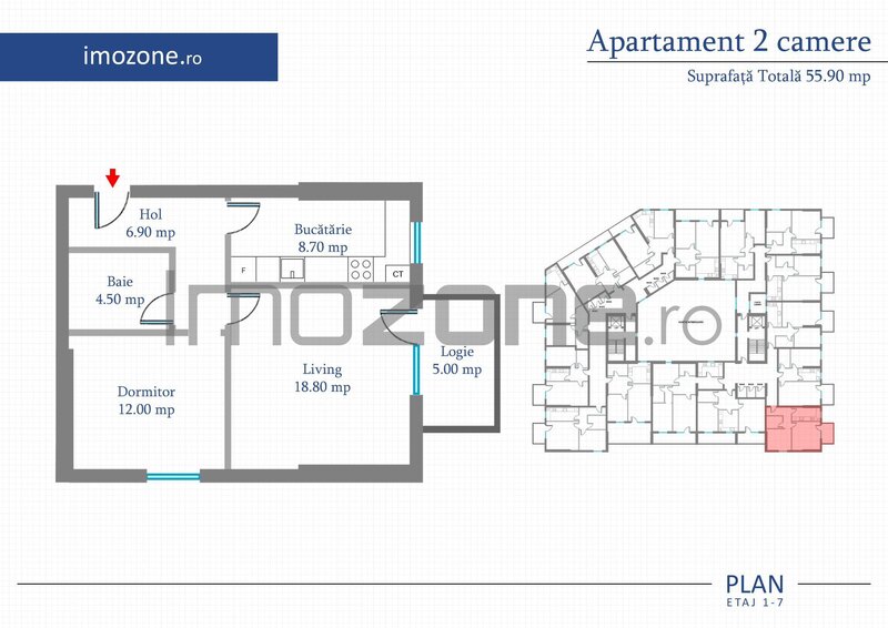 Apartament 2 camere Avans > 30%? Primesti 10% discount